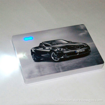 Super Slim Card Power Bank with 3000mAh Capacity Li-polymer Battery